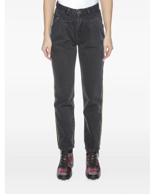 One Teaspoon Blue Stwalker Side-Stripe Jeans