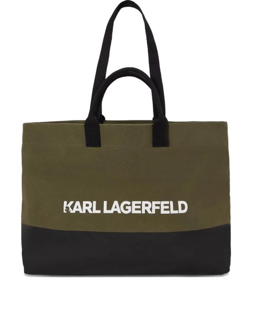 Borsa Shopper K/Essential Con Logo di Karl Lagerfeld in Black da Uomo