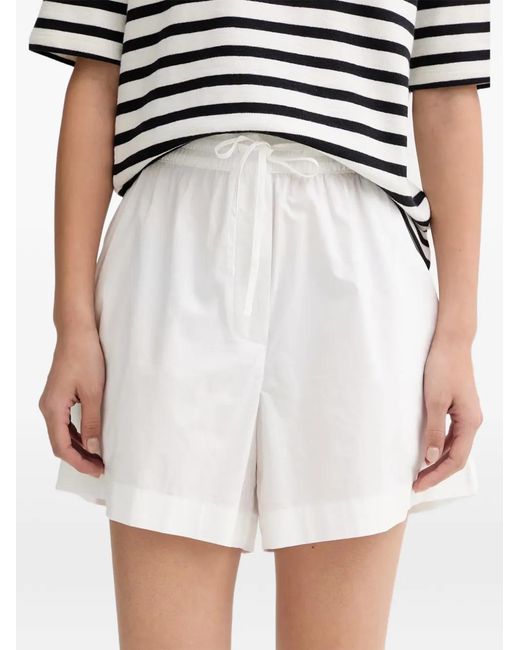 Marc O' Polo White Drawstring Elasticated Cotton Shorts