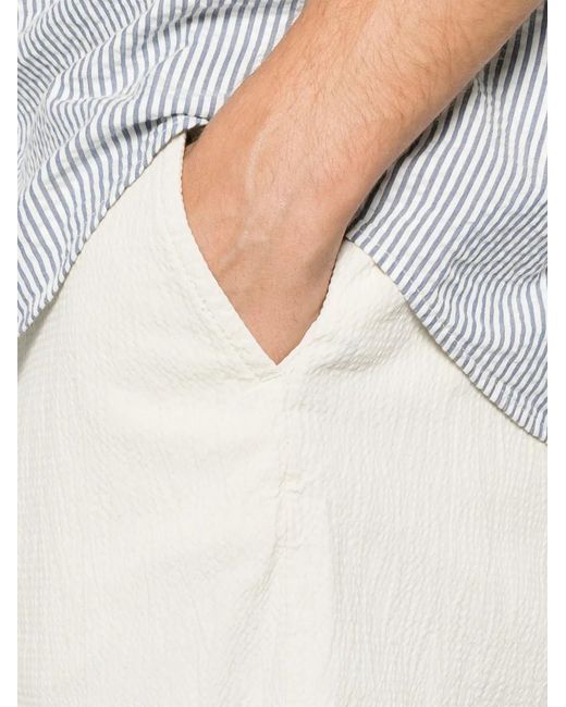 Gant White Belt-Loop Shorts for men