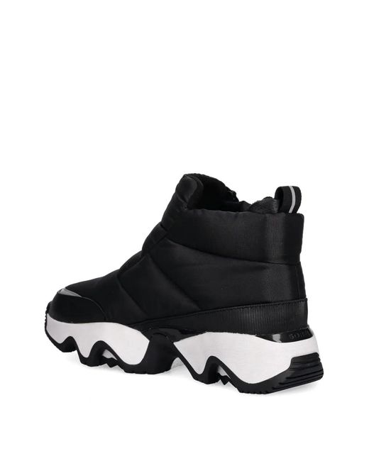 Sorel Black Kinetic Padded Assymetric-Zip Boots