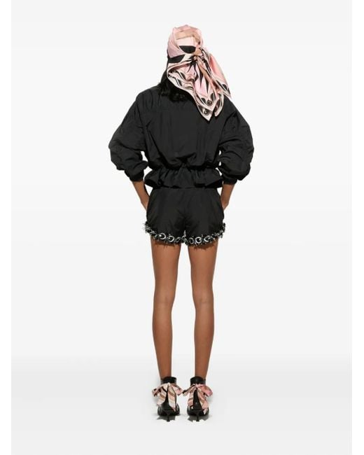 Emilio Pucci Shorts Met Verfraaide Afwerking in het Black