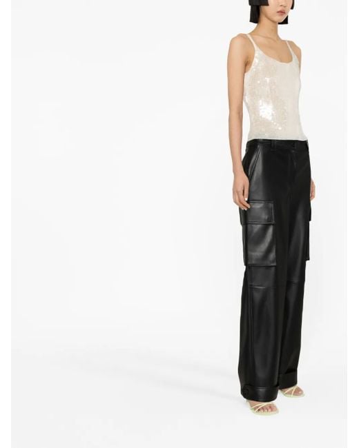 Alexander Wang White Sequinned Tank Top