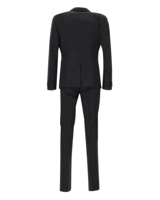 Corneliani Black Wool Suit for men