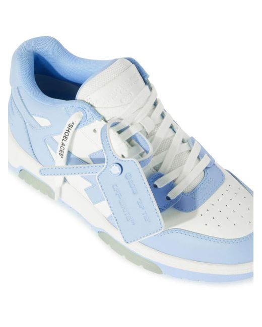 Off-White c/o Virgil Abloh Out Of Office Low-top Sneakers in het Blue