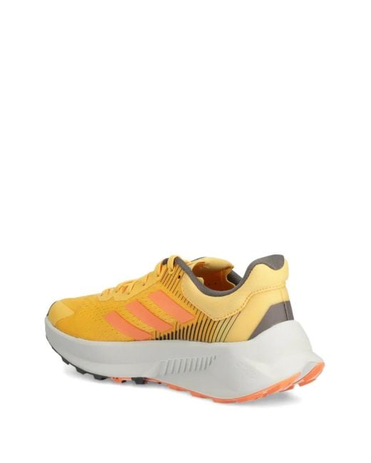 Adidas Yellow Three-Stripe Trainers for men