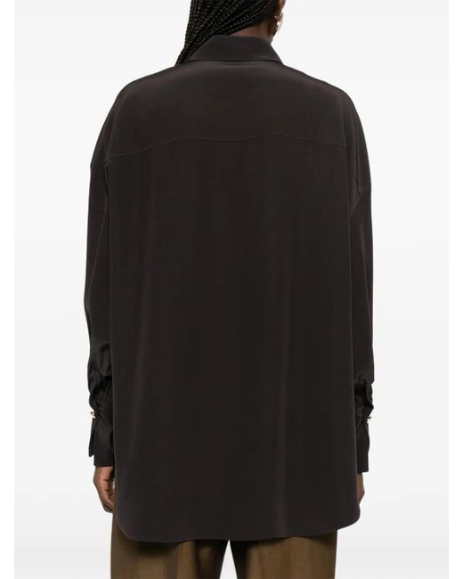 Joseph Black "Camilia" Blouse Satin Twill