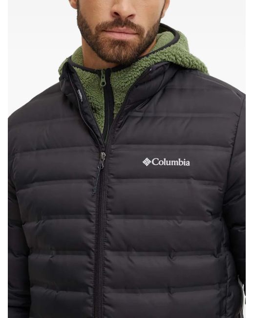 メンズ Columbia キルティング フーデッドジャケット Gray