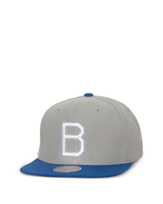 Mitchell & Ness Gray Brooklyn Dodgers Baseball Cap for men