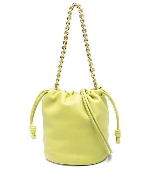 Loewe Yellow Flamenco Purse Bucket Bag