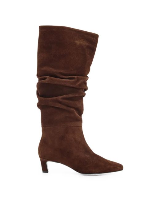Alohas Brown Kalila Slouchy Suede Boots