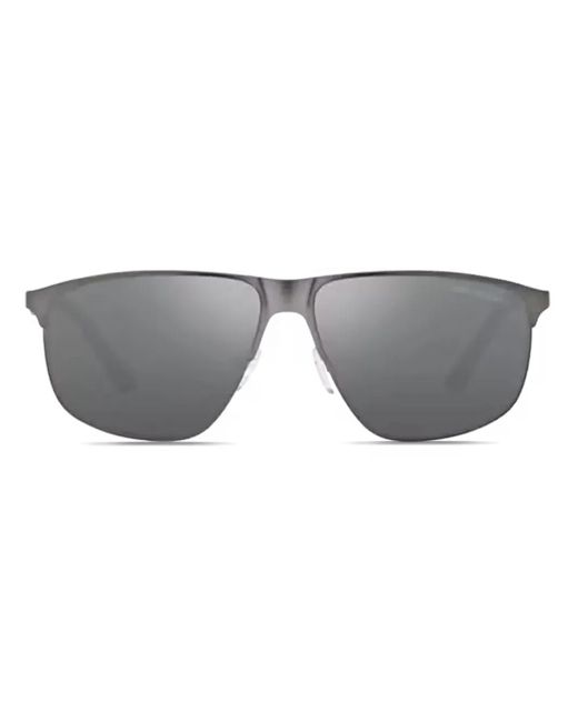 Emporio Armani Gray Square-Frame Sunglasses for men