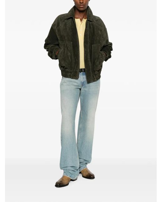 Saint Laurent Green Bomber Jacket for men