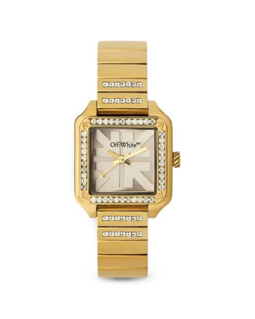 Off-White c/o Virgil Abloh Metallic After Hours Pavé 31.5Mm Watch