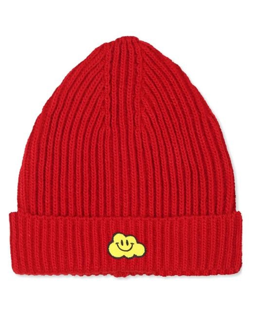 Ghayme Beanie Mit Wolkenapplikation in Red für Herren