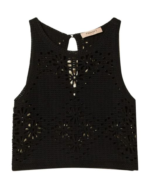 Twinset Black Knitted Top