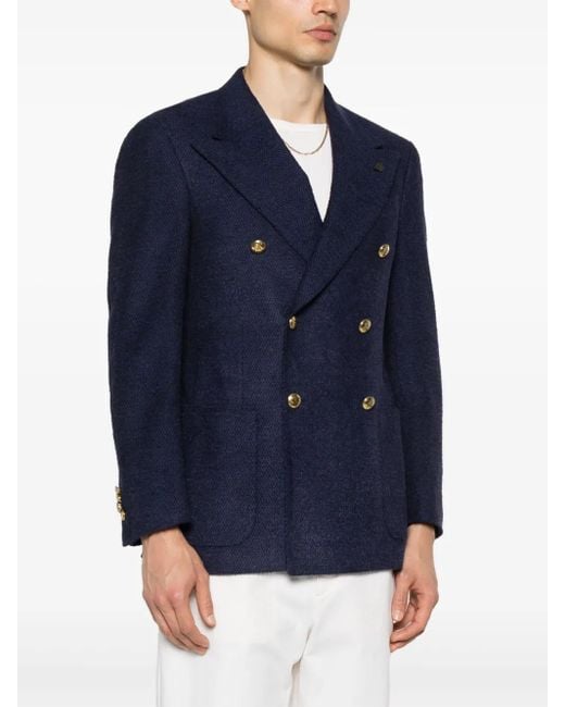Gabriele Pasini Blue Textured Blazer for men
