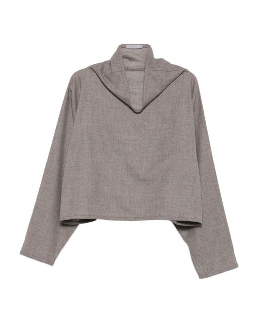 Dusan クロップド トップ Gray