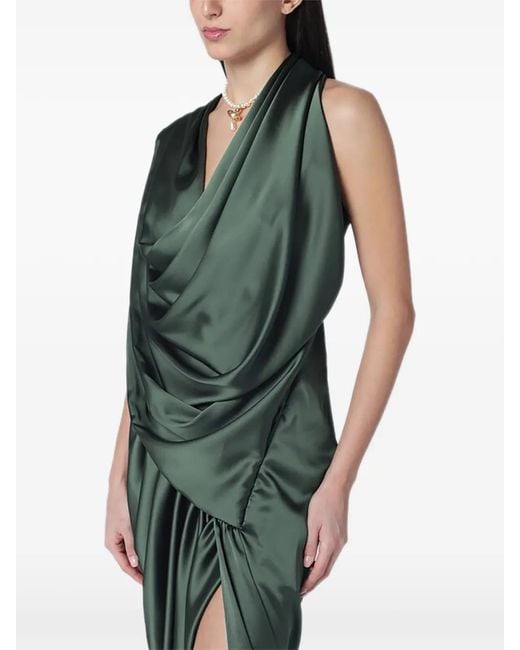 green vivienne westwood dress Vivienne Westwood Draped Split Dress - Green - 43% Off