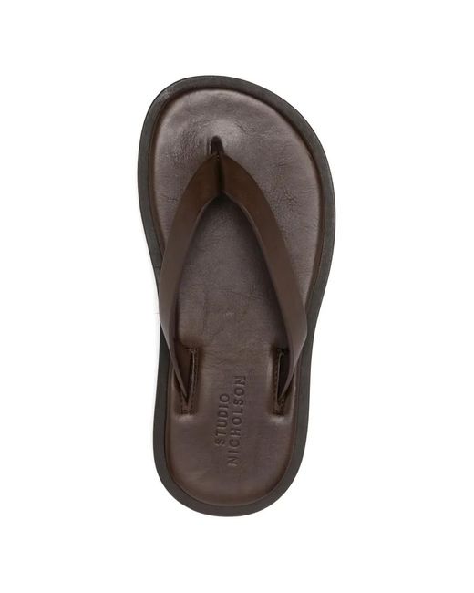 Studio Nicholson Brown Curren Thong-Strap Sandals