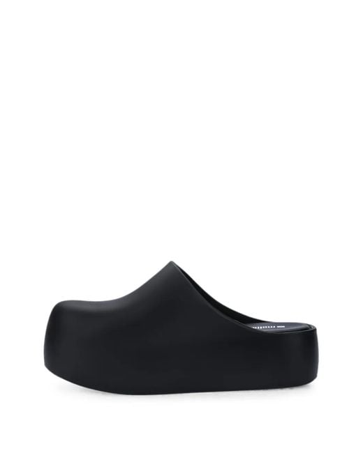 Melissa Black Free Clog Platform Mules