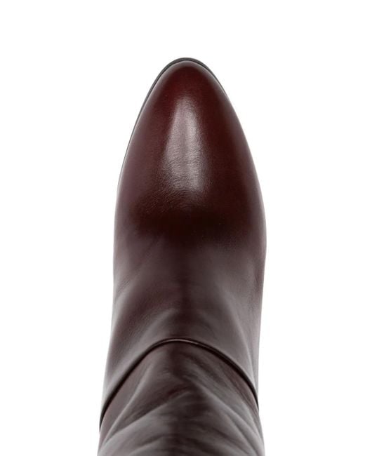 Bottines En Cuir Eve 90 Mm Chloé en coloris Brown