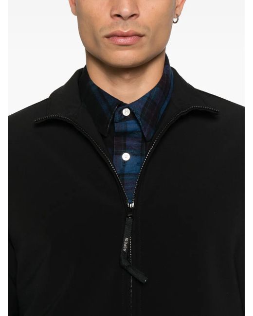Aspesi Black High-Neck Jacket for men