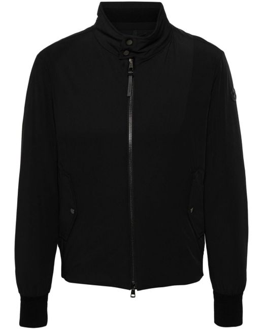 Moncler Gefütterte Jacke mit Logo-Applikation in Black für Herren
