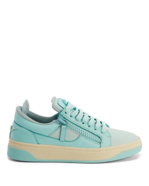 Giuseppe Zanotti Blue Gz94 Leather Sneakers