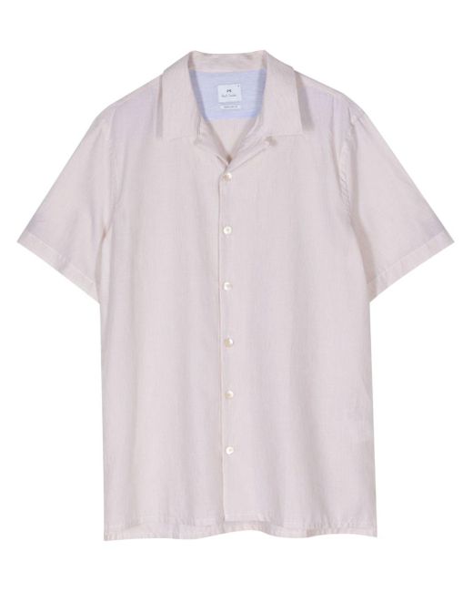 PS by Paul Smith Pink Short-sleeve Cotton Blend Shirt for men