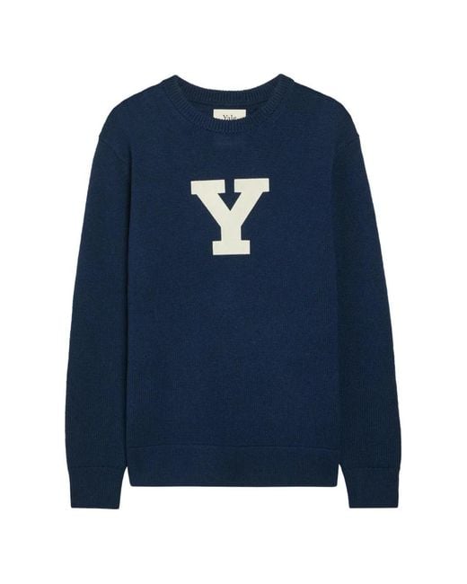 Gant Blue Pull Yale En Maille Intarsia for men