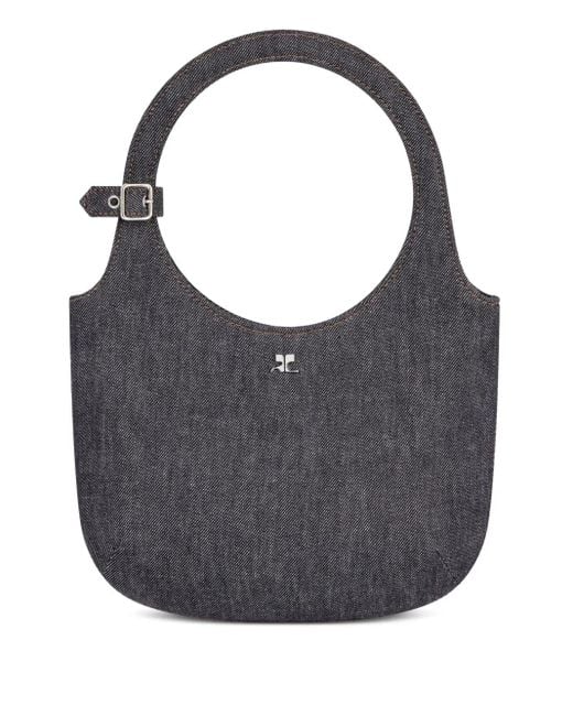 Courreges Gray Holy Denim Tote Bag