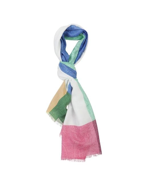 Etro Pink Gemusterter Schal