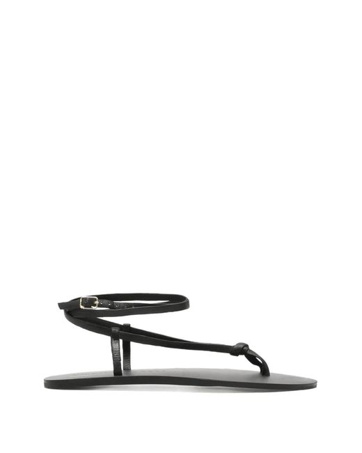 Manebí White Ankle Strap Sandals