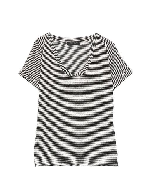 Aragona Gray T-Shirt À Rayures