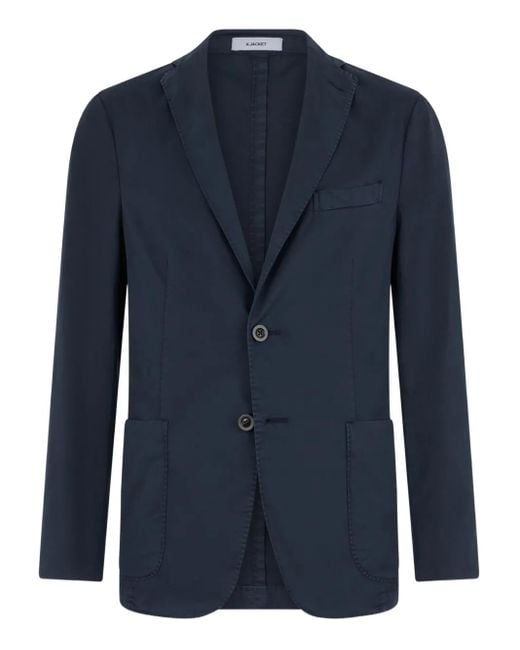 Boglioli Blue Single-Breasted Suit for men