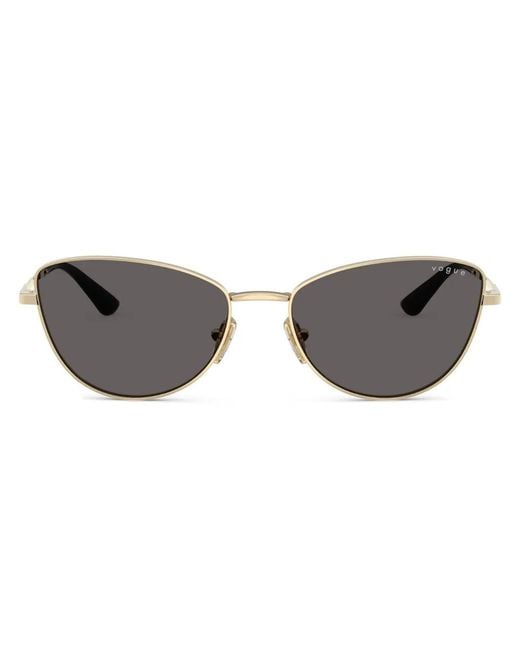 Vogue Eyewear Gray Butterfly-Frame Sunglasses
