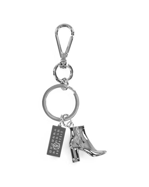 MM6 by Maison Margiela White Boot-Charm Keyring