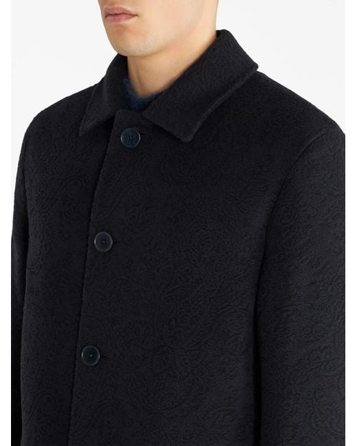Etro Button-Down Jas in het Black voor heren