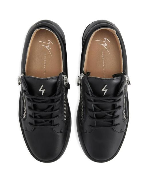 Giuseppe Zanotti Black Gail Zip-Lace Sneakers