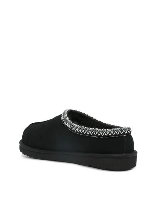 Ugg Black Tasman Ii Braided Slides