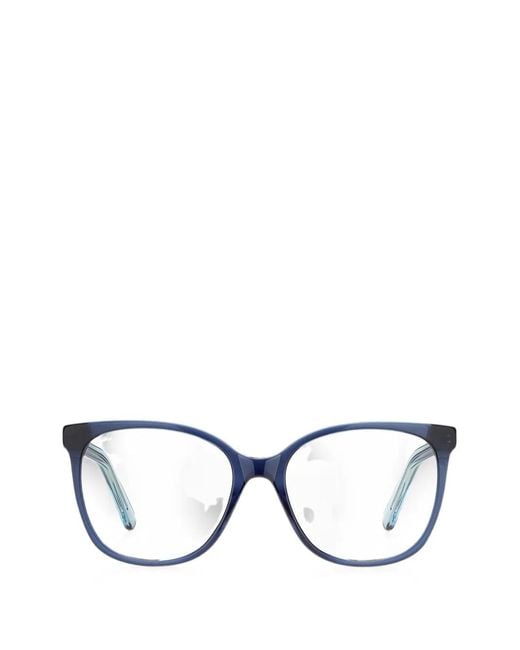 Marc Jacobs Blue Rectangle-Frame Glasses