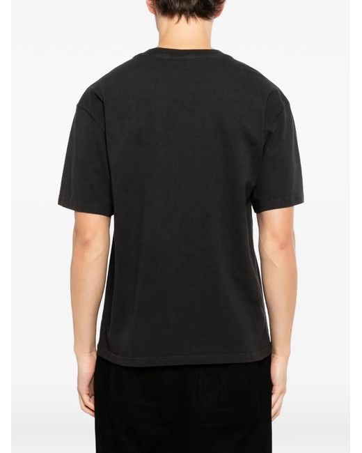 Melt Black Graphic-Print T-Shirt for men