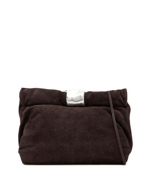 Staud Black Cuff Clutch Bag