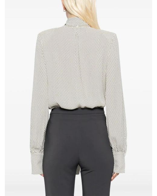 Elisabetta Franchi ポルカドット トップ Gray
