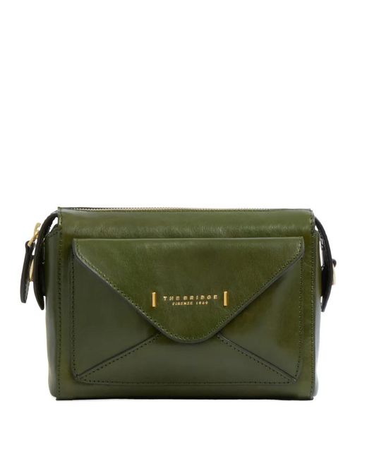 The Bridge Green Sac À Bandoulière Frida En Cuir À Poche Enveloppe