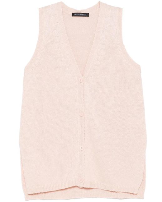 Iris Von Arnim ニットベスト Pink