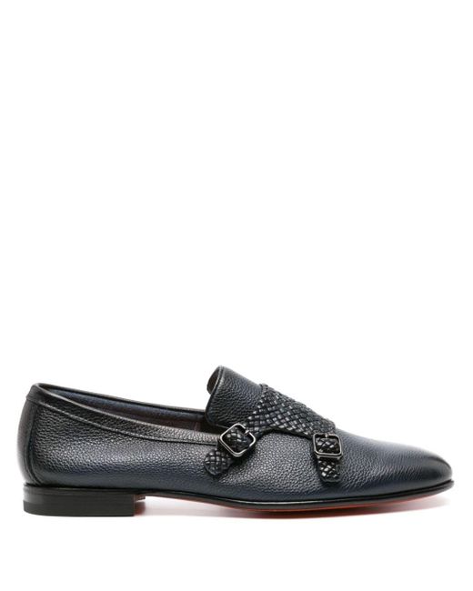 Santoni Monk-Schuhe mit gewebten Einsätzen in Gray für Herren