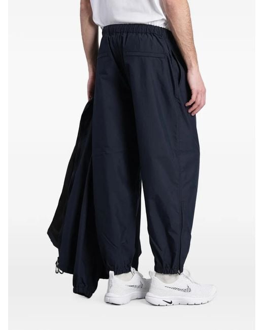 Comme des Garçons Blue Elasticated-Cuff Track Pants for men