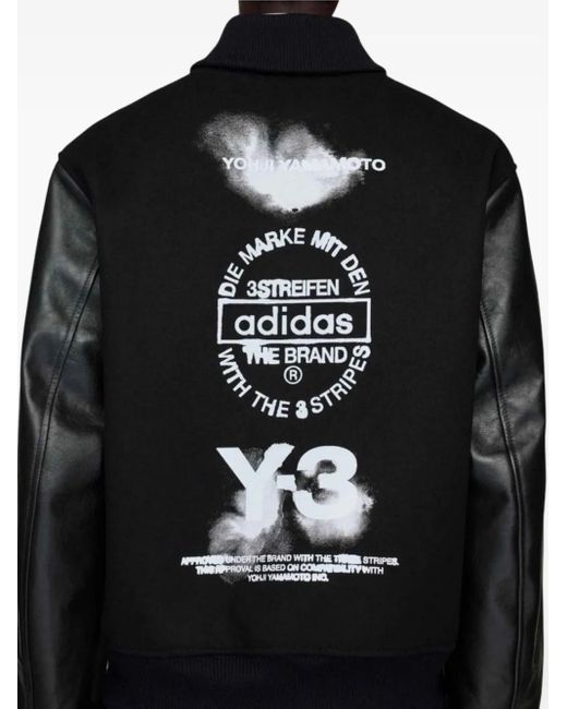 Y-3 Gray X Yohji Yamamoto Ribbed Bomber Jacket for men